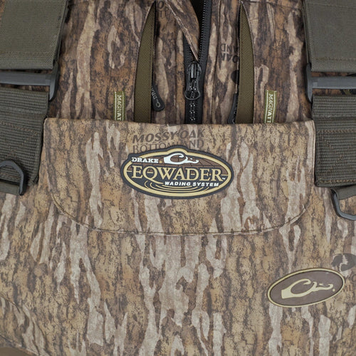 Insulated Breathable Chest Wader with Sewn-in Liner by Drake Waterfowl: Waterproof, windproof, and breathable wader for hunters. LokDown insulation, HD2 protection, and Buckshot Mud Boot for comfort and durability.