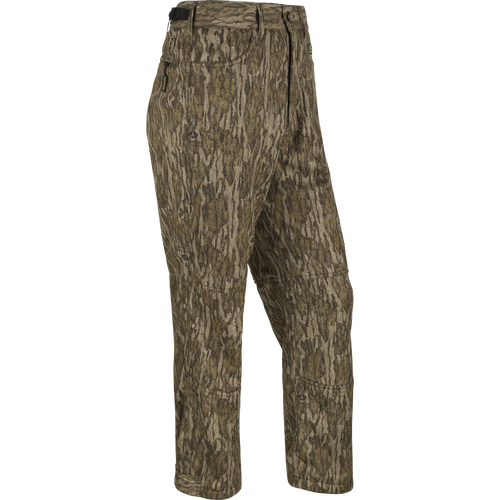 Youth Endurance Camo Pant With Agion Active XL: Mid-weight, silent shell fabric with fleece lining. Adjustable waist, front slash pockets, rear pockets.