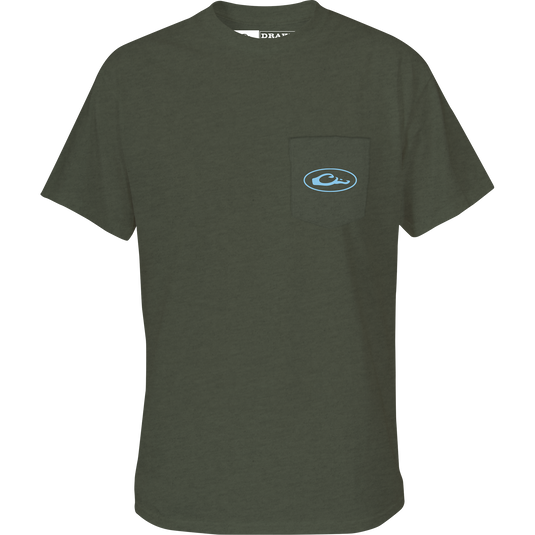 Youth Old School Ford T-Shirt with front chest pocket and Drake logo.