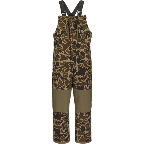 LST Reflex Insulated Bib: Waterproof, windproof, and breathable overalls with adjustable straps, reinforced knees, and seat.