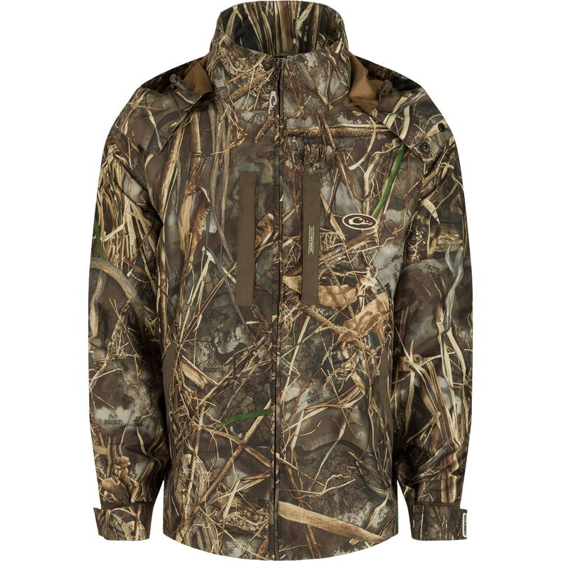EST Heat-Escape Full Zip 2.0 - Realtree camouflage jacket with Heat-Escape vents under the arms for ventilation. Waterproof and breathable Refuge HS™ fabric with HyperShield™ 2.0 technology. Ideal for early season hunting.
