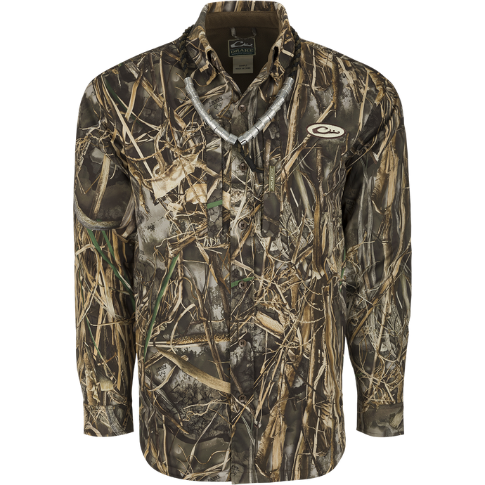 MST Fleece-Lined Guardian Flex Jac-Shirt: A waterproof jac-shirt with a button-down design and ample pocket storage for hunting essentials.