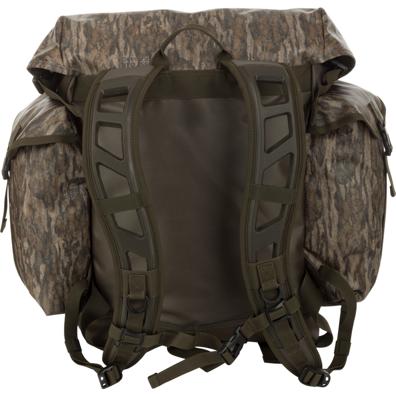 A sturdy Swamp Pack backpack with waterproof compartments for hunting gear.