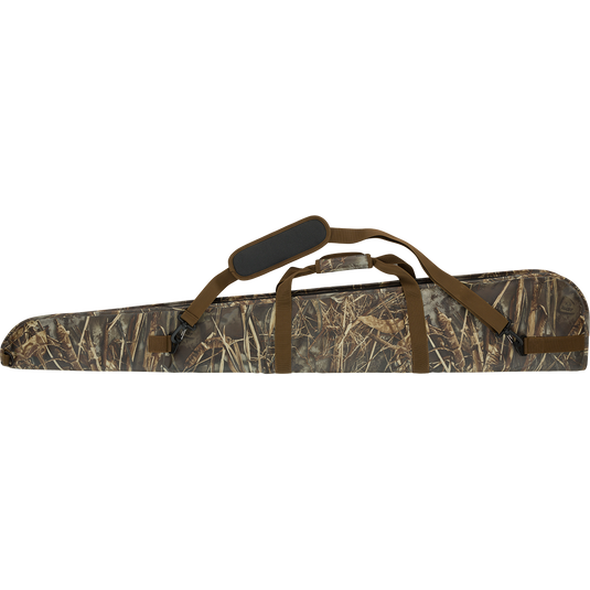 A rugged HND Shotgun Case with adjustable straps, water-resistant protection, and an exterior choke tube pocket for quick changes in the field.