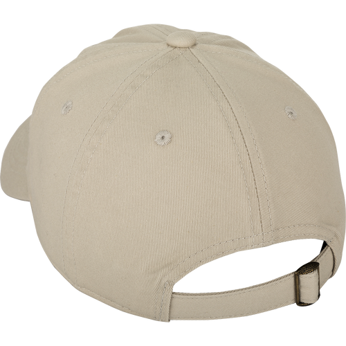 Cotton Twill Systems Cap - A low-profile baseball cap made of 100% cotton twill. Features a contoured bill and brass buckle backstrap for a snug fit. Stay cool and stylish with this high-quality hunting gear.