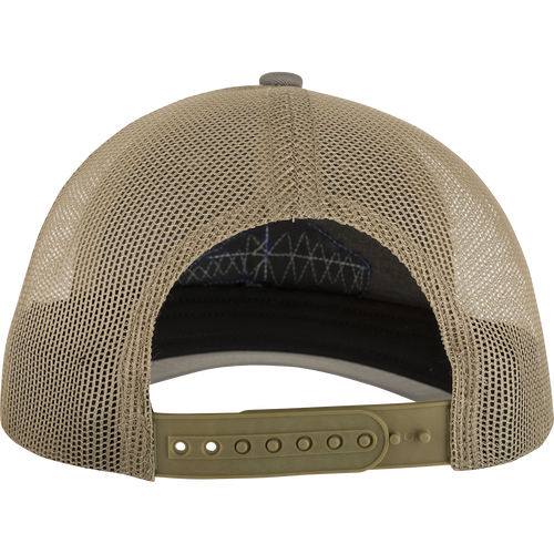 Drake 6 Panel Migrator Cap - A stylish, breathable trucker cap with a raised Drake head logo featuring migrating ducks. Perfect for everyday wear.