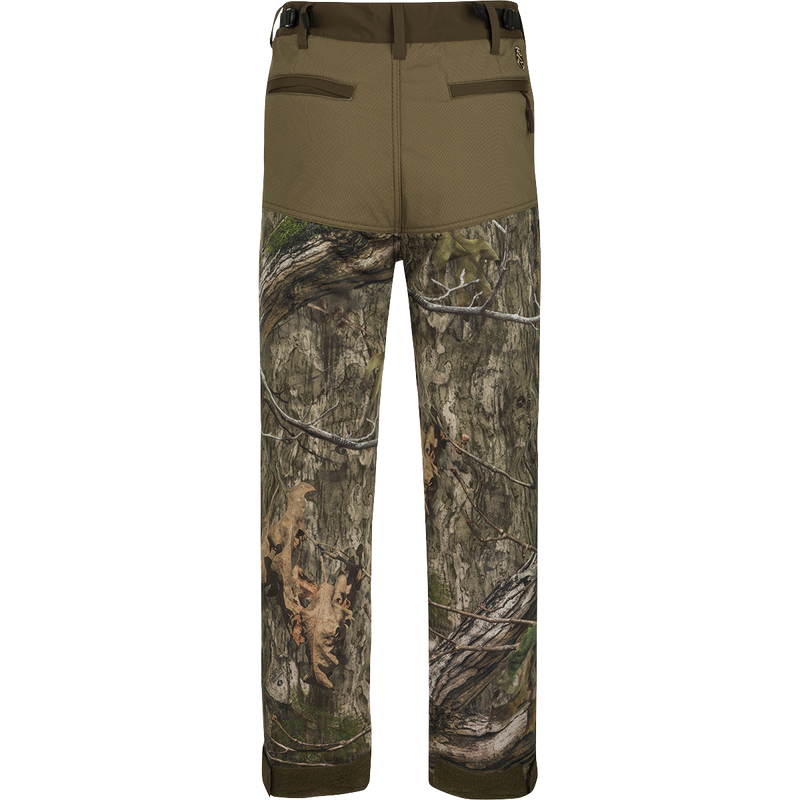 A pair of Standstill Windproof Pants with Agion Active XL® for late-season hunts, featuring soft, durable fabric, adjustable waist and cuffs, and multiple pockets. Perfect for staying warm and protected during cold, windy hunts.