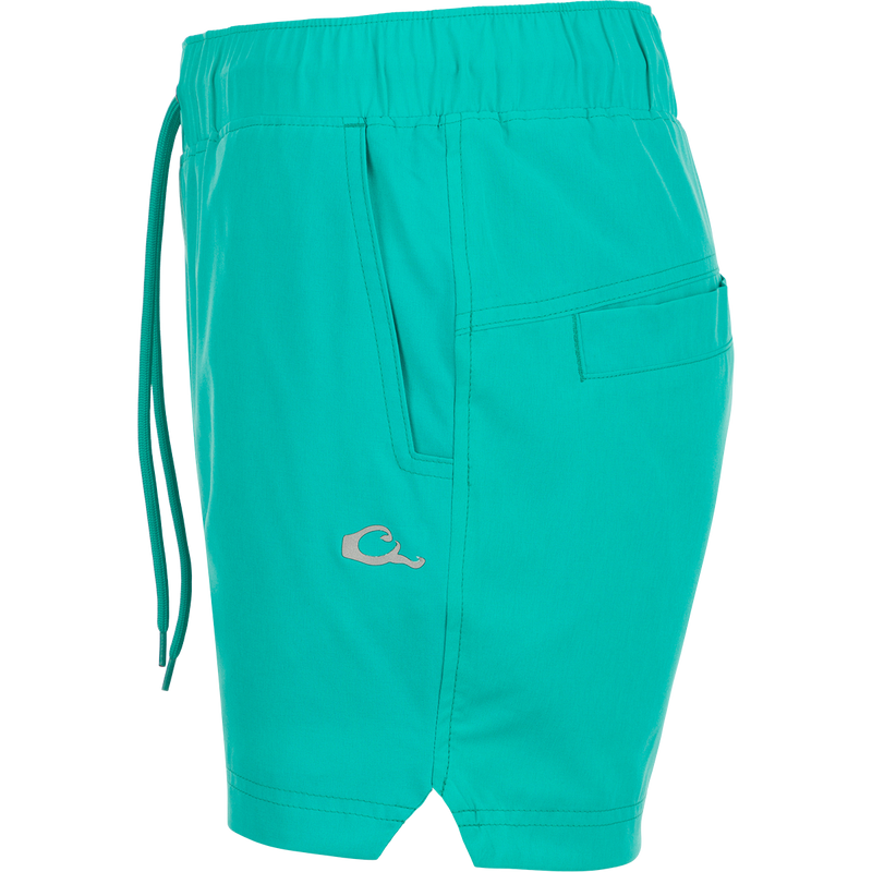A close-up of the Women's Commando Lined Short 4.5