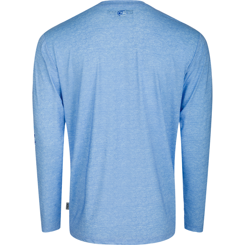 Youth Performance Crew Heather L/S shirt with Built-In Cooling, Moisture Wicking, Breathable Stretch, and UPF 50 Sun Protection. Lightweight and Quick Drying for ultimate functionality.