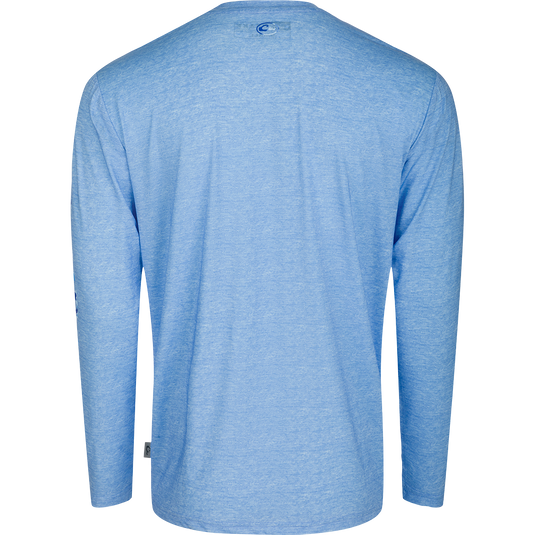 Youth Performance Crew Heather L/S shirt with Built-In Cooling, Moisture Wicking, Breathable Stretch, and UPF 50 Sun Protection. Lightweight and Quick Drying for ultimate functionality.
