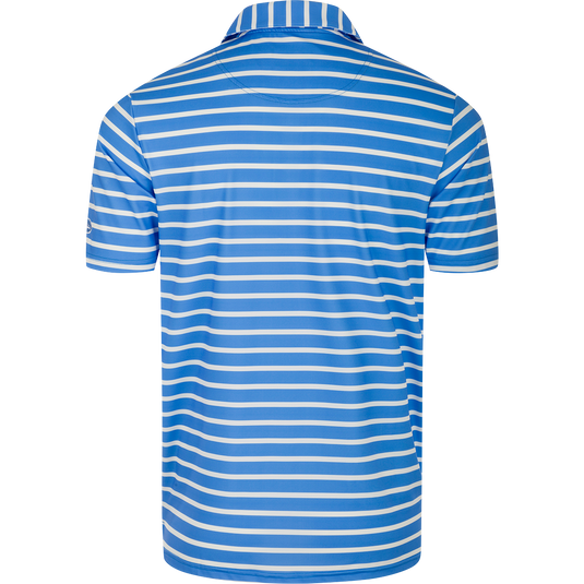 Performance S/S Stretch Striped Polo, a comfortable and versatile shirt with 4-Way Stretch, moisture-wicking fabric, and a classic silhouette. Perfect for any occasion.