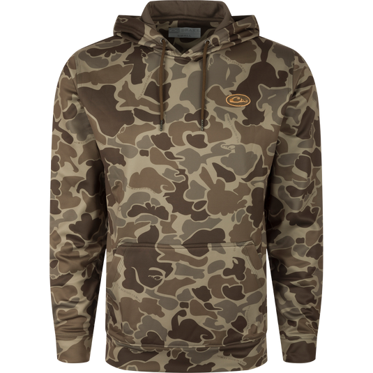 MST Performance Hoodie: A camouflage hoodie with a soft, combed fleece interior for enhanced comfort and heat retention. Double-lined hood and kangaroo pouch for wind protection and extra warmth. Improved stretch and fit for increased comfort and range-of-motion.