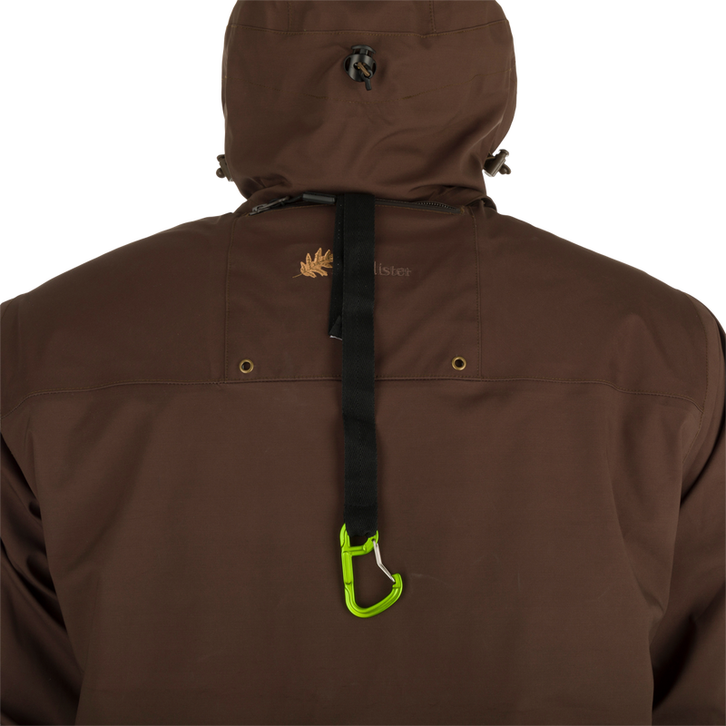 A person wearing the McAlister G3 Flex 3-in-1 Waterfowler's Jacket with versatile features for hunting in various weather conditions.