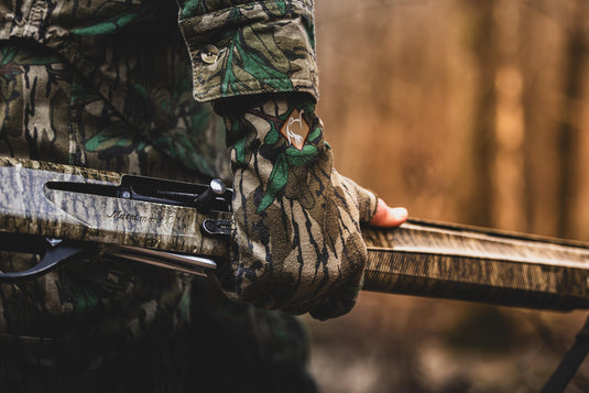 performance hunting gear Ol Tom Performance Stretch-Fit Shooter Turkey Gloves Bottomland