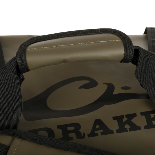 Drake Waterproof Duffel Bag, Green Brown Gray, Size 80
