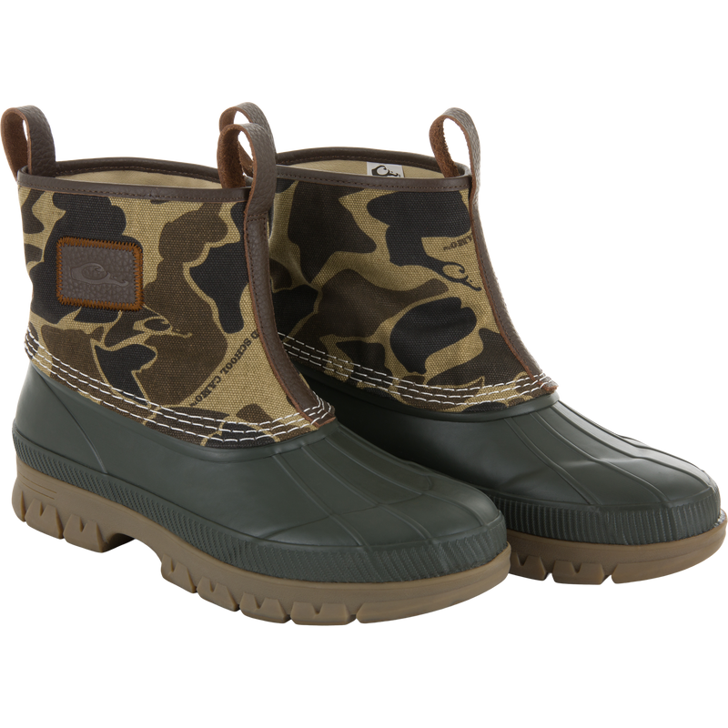 Throwback 80 Waxed Canvas Slip On Duck Boot