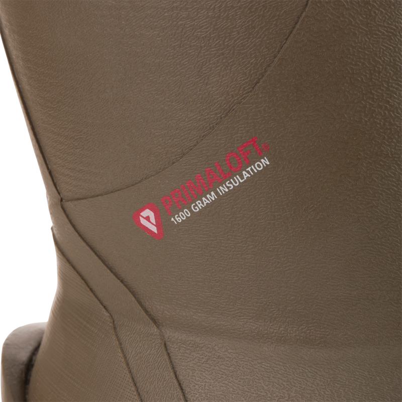 BMF1600 17 Rubber Boot with Primaloft Insulation, showcasing the Primaloft® 1600g insulation logo on its upper for warmth and comfort.