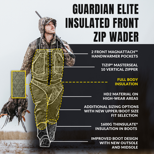 Insulated Guardian Elite HND Wader - Waterproof Front Zip | Drake Insulated Guardian Elite HND Wader - Waterproof Front Zip | Drake