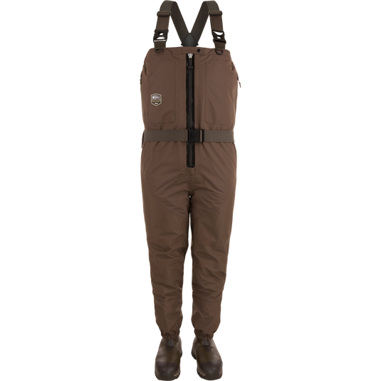 Insulated Guardian Elite HND Front Zip Wader - Brown | Drake Waterfowl Insulated Guardian Elite HND Front Zip Wader - Brown | Drake Waterfowl