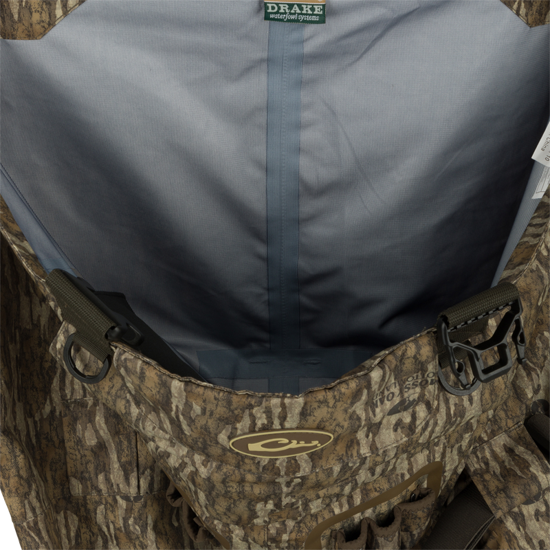 Uninsulated Guardian Elite Vanguard Breathable Wader featuring close-up inside wader.