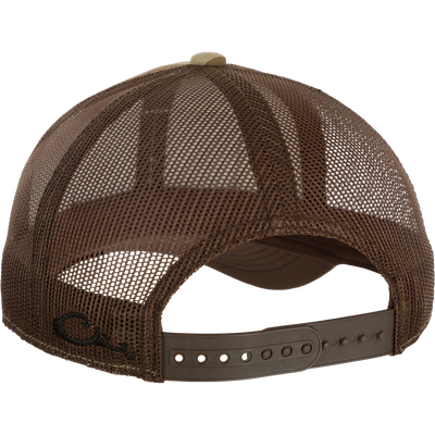 Square Patch Foam Front Ball Cap, a comfortable and stylish hat with foam front and mesh back for breathability. Adjustable straps ensure a perfect fit.