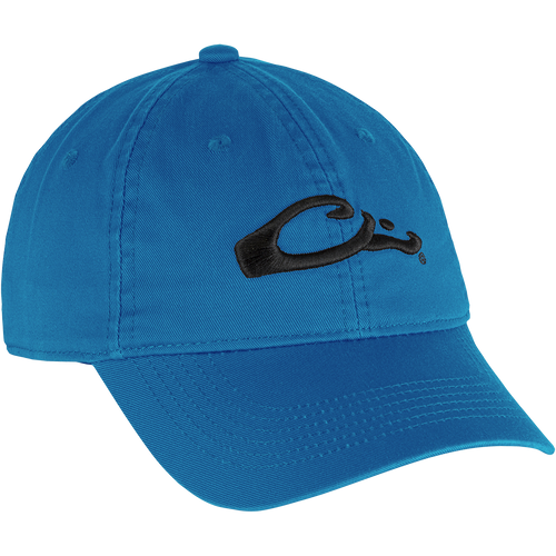 Cotton Twill Cap with low-profile silhouette, brass buckle back strap, and contoured bill. Ideal for everyday wear.