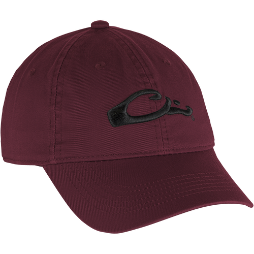 Cotton Twill Cap with low-profile silhouette, brass buckle back strap, and contoured bill. Comfortable fit for everyday wear.
