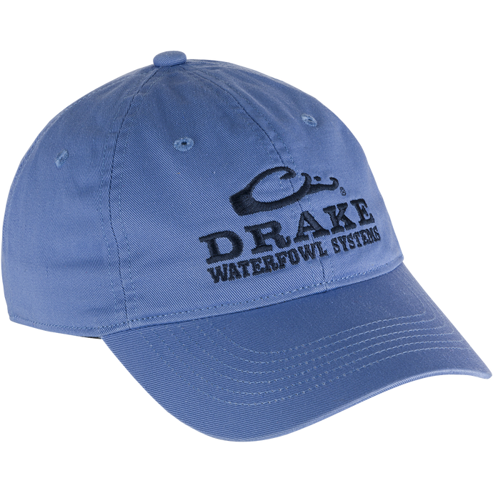 Cotton Twill Systems Cap - A low-profile, cotton twill baseball cap with a contoured bill and brass buckle backstrap. Stay cool and stylish with this Drake Waterfowl accessory.