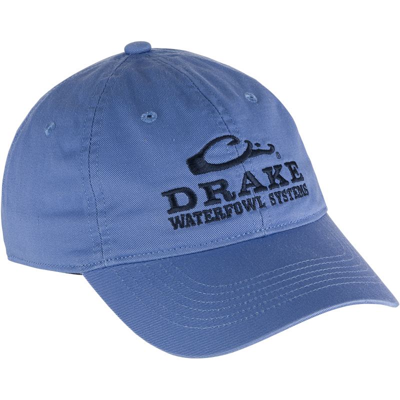 Cotton Twill Systems Cap - A low-profile, cotton twill baseball cap with a contoured bill and brass buckle backstrap. Stay cool and stylish with this Drake Waterfowl accessory.