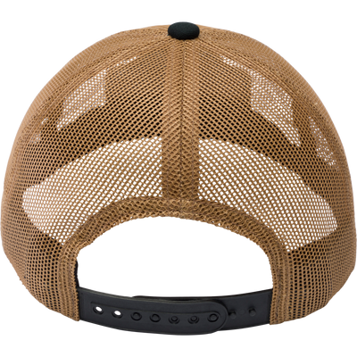 Drake Mallard All Mesh Cap with black strap, featuring a woven duck patch, wicking sweatband, and adjustable snapback from Drake Waterfowl's casual apparel line.