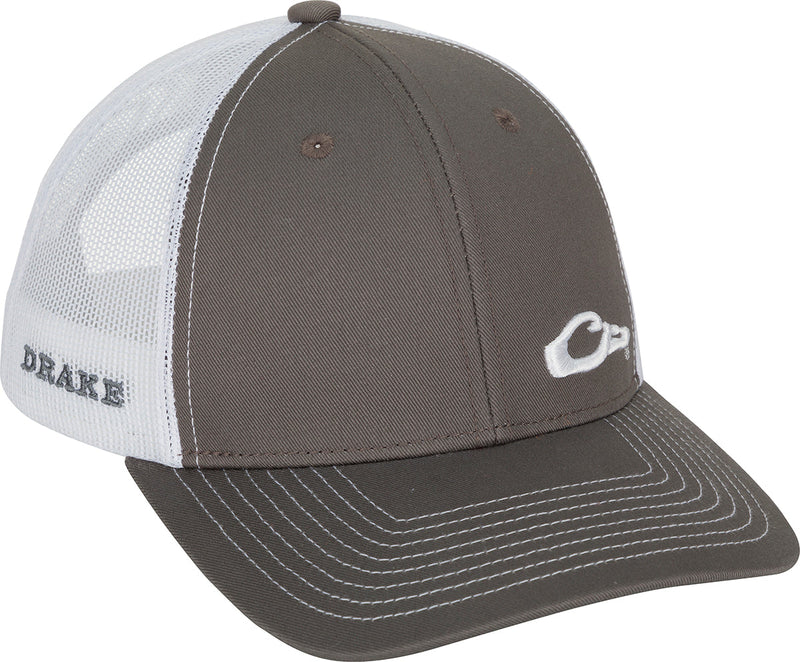 Enid Mesh Back Cap: A hat with a mesh design, perfect for a stylish and comfortable headgear option.