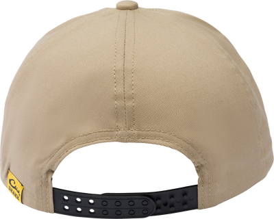 Drake Lab Patch Rope Cap with black straps, flat visor with rope detail, and adjustable snap-back closure, offering breathability and sun protection.
