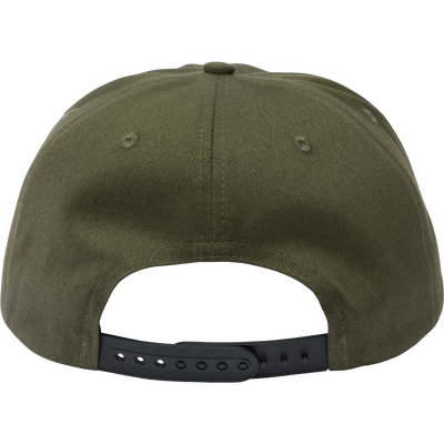 Drake Crusher Rope Cap with crushable foam flat visor, black band, and adjustable snap-back closure, ideal for hunting and outdoor activities.
