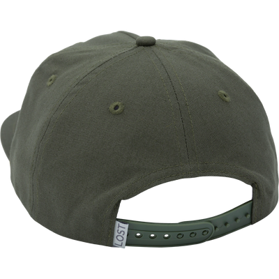 Drake X Lost Hat DDTF Goat Rope Cap featuring a flat visor, adjustable snap-back closure, and distinctive 550 Paracord detailing.