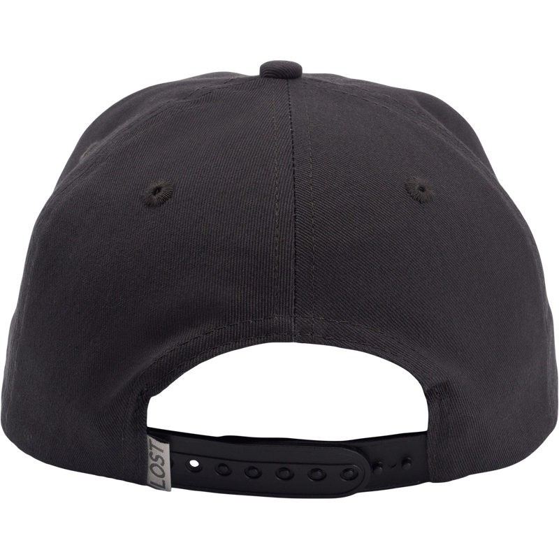 Drake X Lost Hat Coot Goat Rope Cap with adjustable snapback, featuring LOST. tag near the back opening, ideal for casual and outdoor enthusiasts.