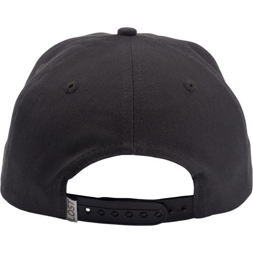 Drake X Lost Hat Coot Goat Rope Cap with adjustable snapback, featuring LOST. tag near the back opening, ideal for casual and outdoor enthusiasts.