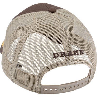 Captain Patch Rope Cap with a structured design, mid crown, slight pre-curved visor, and adjustable plastic snap closure, crafted from brushed cotton twill for outdoor adventures.
