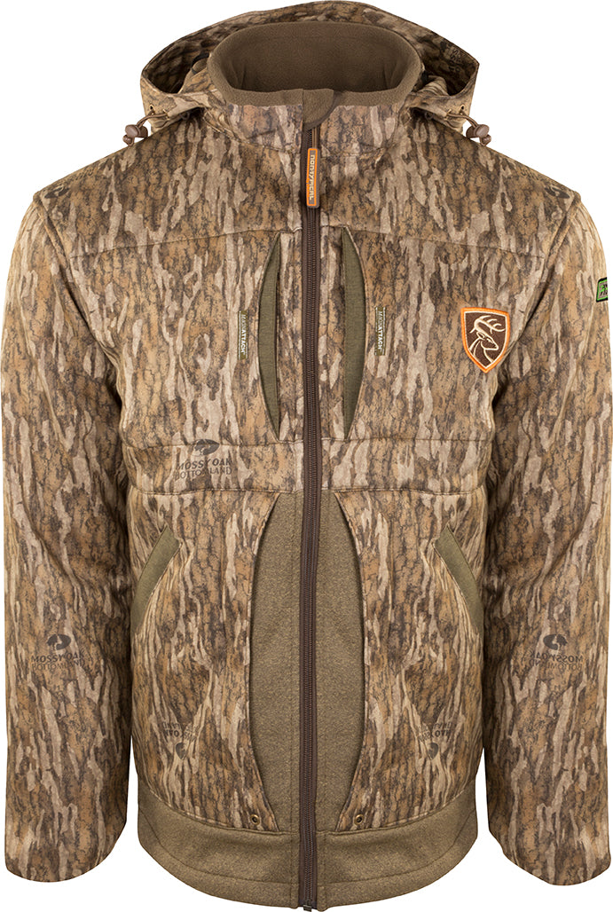Women's Stand Hunter's Silencer Jacket with Agion Active XL - Realtree: A durable, heavy-weight jacket with a zipper. Perfect for late-season hunting in cold weather. Features scent control technology and multiple pockets for storage.
