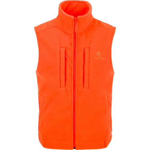 Non-Typical Windproof Layering Vest, featuring a sleeveless design with a high collar, full zipper, and chest pockets, ideal for outdoor activities.