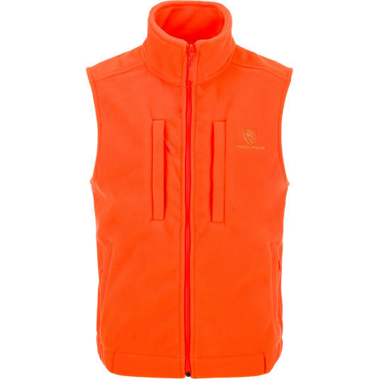 Non-Typical Windproof Layering Vest, featuring a sleeveless design with a high collar, full zipper, and chest pockets, ideal for outdoor activities.