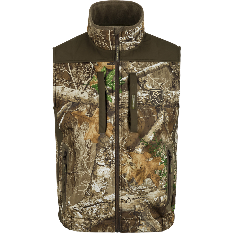 Standstill Windproof Vest With Agion Active XL: A versatile hunting vest for mid-to-late season. Soft, quiet, and durable fabric. Perfect for layering or wearing over a mid-layer. Features zippered pockets and safety harness pass-through.