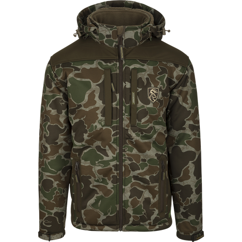 A Standstill Windproof Jacket with Agion Active XL™, perfect for late season hunting. Soft, quiet, and durable outer fabric. Stay warm and protected against the cold and winds of late season hunts.