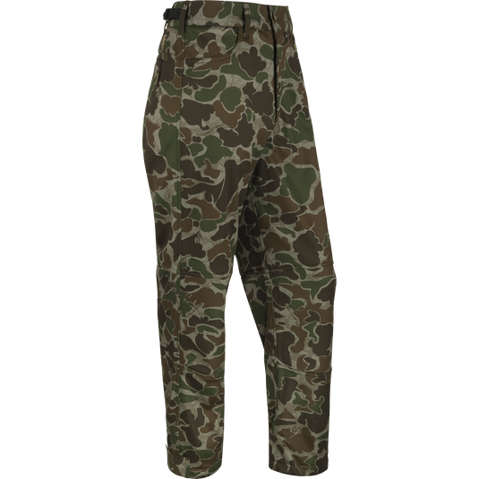Youth Endurance Camo Pant With Agion Active XL, a mid-weight, sleek design for unpredictable weather. Features slash pockets, rear pockets, and adjustable waist.
