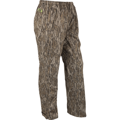 Ultralight waterproof pant with Agion Active XL scent control technology. 3-layer stretch fabric, packable, slash pockets, shock cord waist.