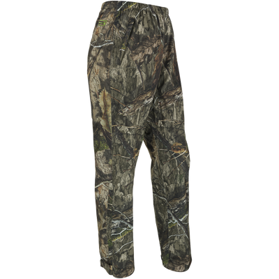 Ultralight waterproof pant with Agion Active XL scent control technology. 3-layer stretch fabric, packable, slash pockets, shock cord waist.