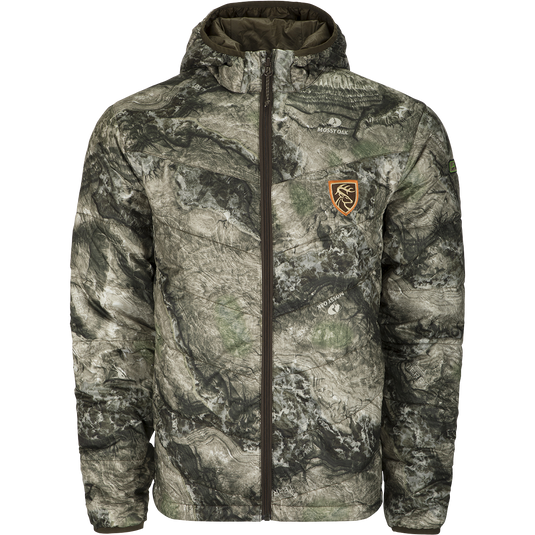 Drake Non Typical Pursuit Synthetic Down Full Zip Jacket with Agion Active XL Solid Colors Size XXXLarge Gray