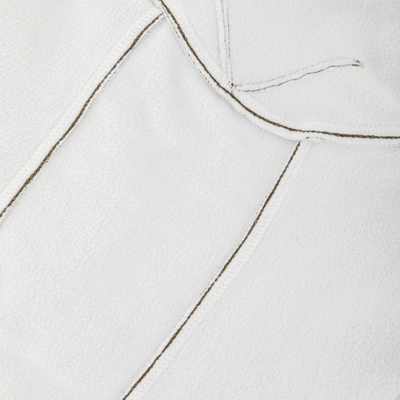 Close-up of Non-Typical Balaclava with Scent Control, showcasing soft white fleece fabric, precise stitching, and scent control technology for optimal comfort and concealment.