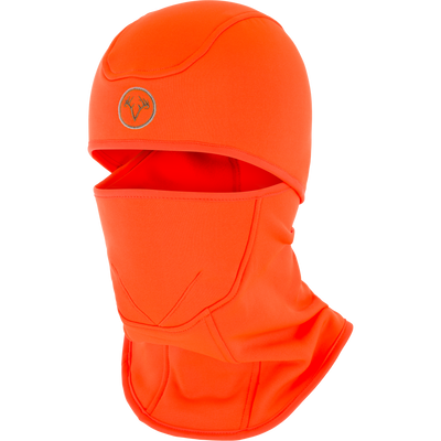 Non-Typical Balaclava with Scent Control, featuring a stretchy fabric and embroidered antler logo, offers full head coverage and advanced scent control for hunting.