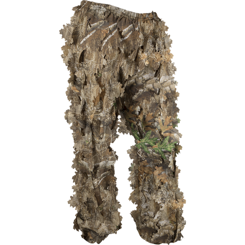 3D Leafy Pant with Agion Active XL™, a camouflage pant with a leafy pattern for complete concealment while hunting. Made of 100% polyester.