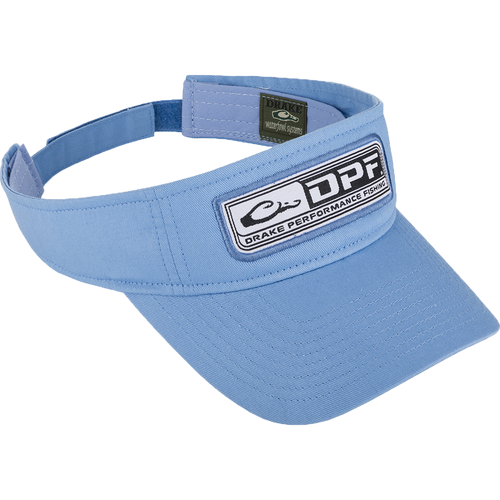 A low-profile visor with the Drake Fishing logo on the front. Perfect for maximum comfort when the heat is too much for a regular cap out on the water. Equipped with a hook & loop closure for proper fit adjustment. One size fits most.